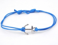 Anchor Colorful Rope Handmade Bracelet Navy Blue